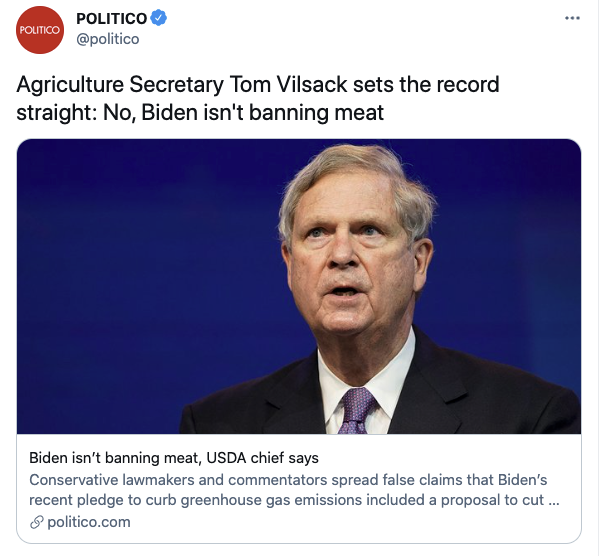 Vilsack: We Aren’t the Meat Police